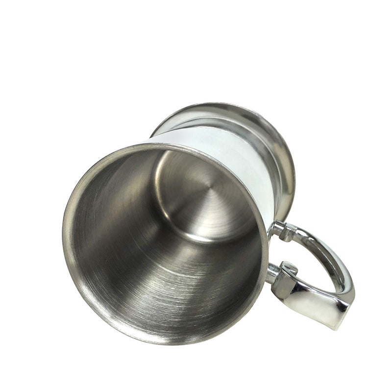 N2 20oz Double Wall 18/8 Stainless Steel Tankard Beer Mug Shaker Patented Mould Design Enjoy Favourite Beer Drinks Style Handle In Silver - Image 4